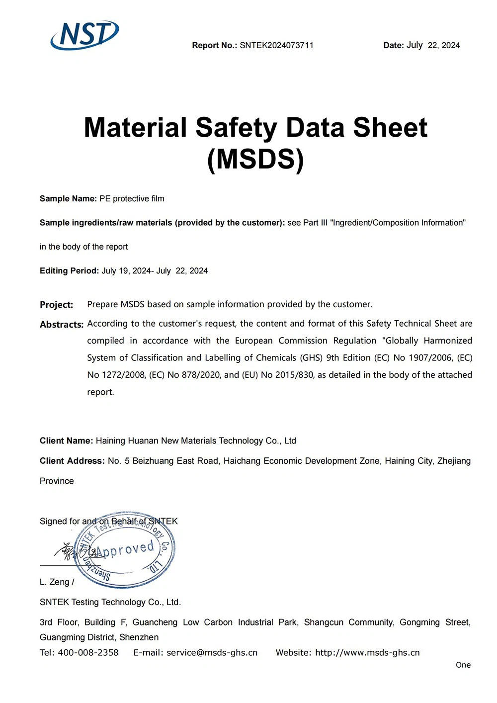 -PE-EN-MSDS00 -PE-EN-MSDS00
